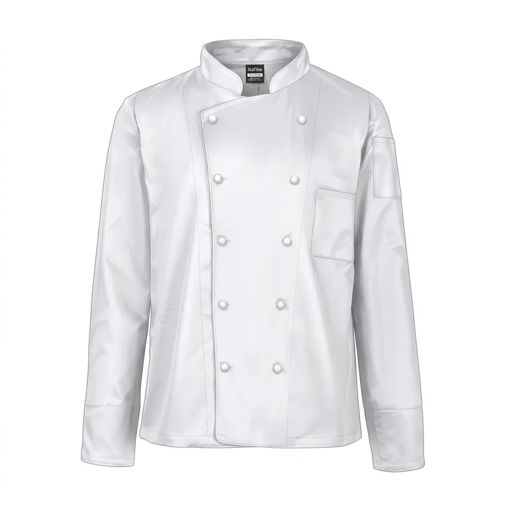 Chaqueta Chef Gabardina Hombre - Blanco (S, M, L, XL)